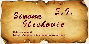 Simona Ilišković vizit kartica